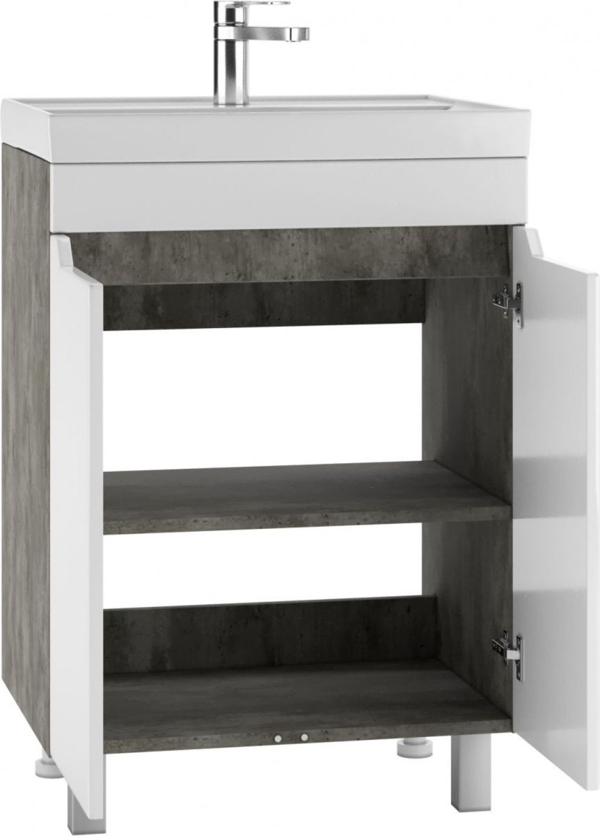 Тумба под умывальник "Енисей 60" Мечта без ящика Бетон  АЙСБЕРГ (DM2332T) | фото 3
