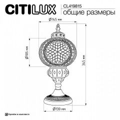 Настольная лампа декоративная Citilux Каир CL419815 | фото 9